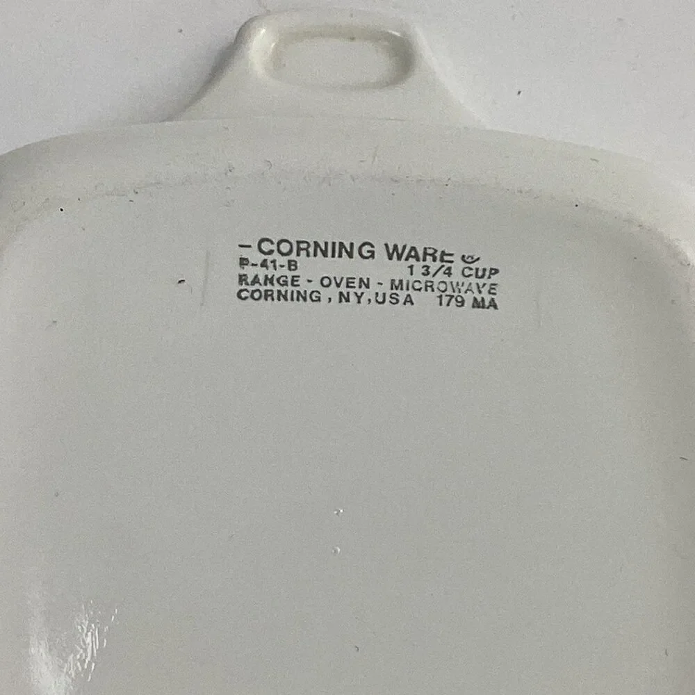 Corning Ware P-41-B Blue Cornflower Petite Dish Vtg USA
